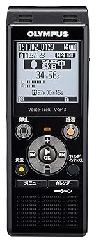【中古】OLYMPUS 集積回路リコーダー VoiceTrek 8GB MicroSD相応う V-843 洋琴黒いこと V-843 BLK
