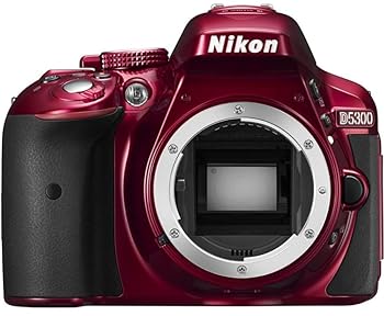 【中古】Nikon デジタル一眼二眼レフ写真機 D5300 赤いこと 2400万絵素 3.2型液晶 D5300 RED