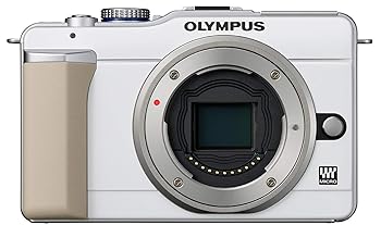 【中古】【39shop】OLYMPUS★ミラーレス一眼 PEN E-PL1s ボディ ホワイト E-PL1s（良い）｜ドリエム店