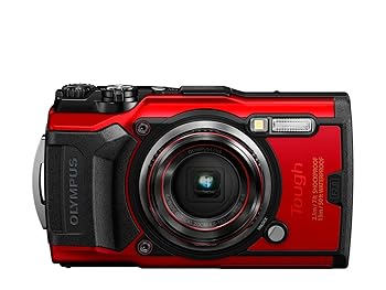 【中古】OM SYSTEM/オリンパス OLYMPUS デジタルカメラ Tough TG-6 レッド 1200万画素CMOS F2.0 15m 防水 100kgf耐荷重 GPS 内蔵Wi-Fi TG-6RED