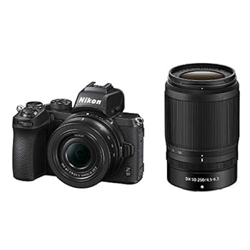 【中古】【39shop】Nikon★ミラーレス一眼カメラ Z50 ダブルズームキット NIKKOR Z DX 16-50mm+NIKKOR Z DX 50-250mm Z50WZ ブラック(良い)|ドリエム店