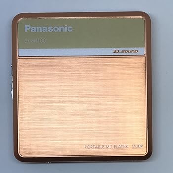 【中古】Panasonic D‐SOUND 携帯型MD電気蓄音機 オレンジ色 SJ-MJ100-D