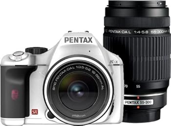 【中古】PENTAX デジタル一眼一眼レフ写真機 K-x ダブルズームキットホワイト
