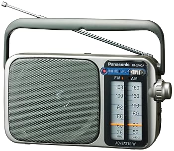 【中古】Panasonic FM/AM 2バンドラジオ シルバー RF-2400A-S
