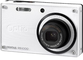 【中古】PENTAX デジタル写真機 Optio RS1000 白いこと 1400万絵素 27.5粍 光学4倍 着せ替え デジタル写真機 OptioRS1000WHOPTIORS1000WH