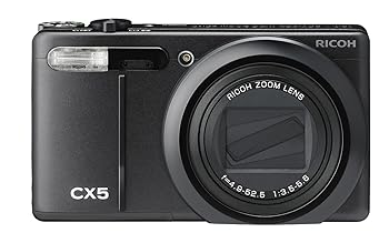 【中古】RICOH 変わり種AF取り合わせ積み上げる 光学10.7倍望遠レンズ CX5 黒いこと CX5BK