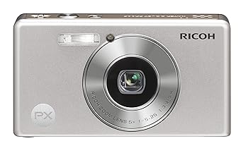【中古】RICOH 雨合羽デジタル写真機 PX 三鞭酒しろがね色 PXCS