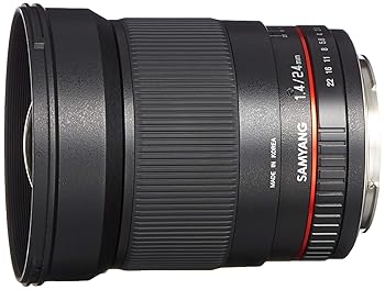 【中古】【39shop】SAMYANG★単焦点広角レンズ 24mm F1.4 キヤノン EF用 フルサイズ対応（良い）｜ドリエム店