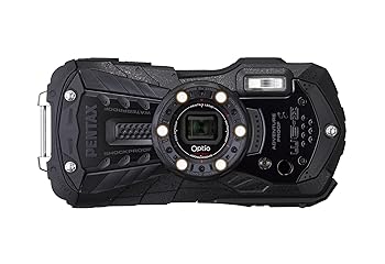 【中古】PENTAX 雨合羽デジタル写真機 Optio WG-2 オール黒いこと 約1600万絵素 CALS流行り物 OPTIOWG-2BK