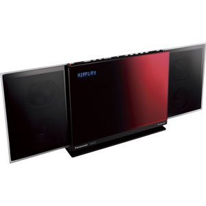 【中古】Panasonic コンパクトステレオシステム D-dock 赤いこと SC-HC57-R