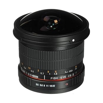 【中古】Rokinon 8粍 f/3.5 固定ディスク 広角レンズ Sony E用