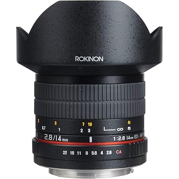 【中古】【39shop】Rokinon★FE14M-FX 14mm F2.8 ウルトラワイドレンズ 富士フイルム Xマウントカメラ用(良い)|ドリエム店
