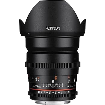 【中古】Rokinon Cine DS DS24M-NEX 24粍 T1.5 ED AS IF UMC フルフレームシネ広角水晶体 Sony E用