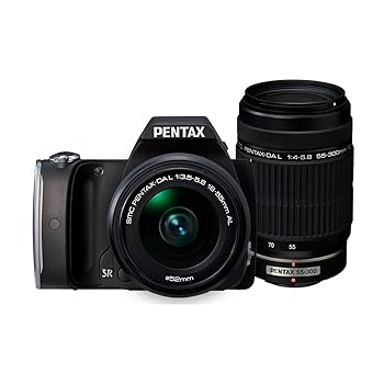 【中古】RICOH デジタル一眼二眼レフ PENTAX K-S1 300ダブルズームキット DAL18-55粍・DAL55-300粍 黒いこと PENTAX K-S1 300WZOOM KIT BLACK 06434