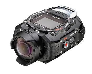 【中古】RICOH 雨合羽動き写真器 WG-M1 黒いこと WG-M1 BK 08271