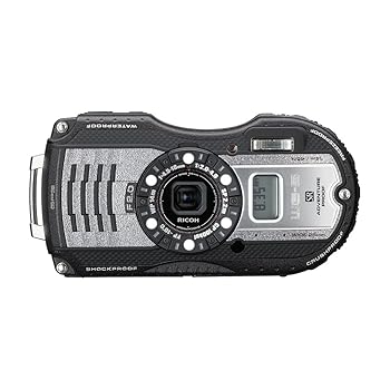 【中古】RICOH 雨合羽デジタル写真機 WG-5GPS ガンメタリック 雨合羽14m耐ぼうぜん自失2.2m耐寒-10度 RICOH WG-5GPS GUNMETAL 04651