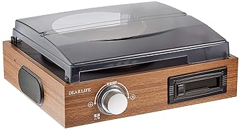 【中古】PIF 再生専用・簡単レコード/カセットプレーヤーブラウンDEAR LIFE TC-610 TC-610