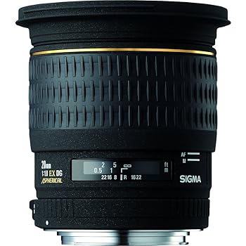 【中古】SIGMA 単興味の中心広角水晶体 20粍 F1.8 EX DG ASPHERICAL RF キヤノン用 フルサイズ相応う