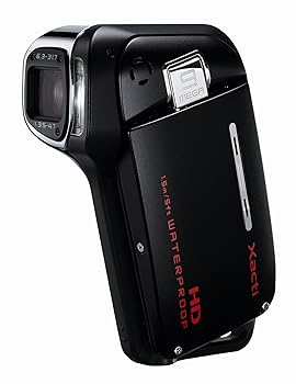 【中古】【39shop】SANYO★ハイビジョン 防水デジタルムービーカメラ Xacti ザクティ DMX-CA9 ブラック DMX-CA9K(非常に良い)|ドリエム店