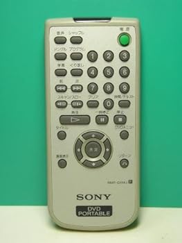 【中古】SONY DVD PORTABLEリモコン RMT-D114J