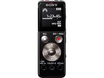 【中古】SONY ステレオ集積回路リコーダー FMラジオ受信機付 4GB 黒いこと ICD-UX543F/B