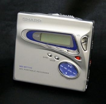 【中古】SHARP　シャープ　MD-MT770-S シルバー　ポータブルMDレコーダー　小型MDプレイヤー/再生/録音