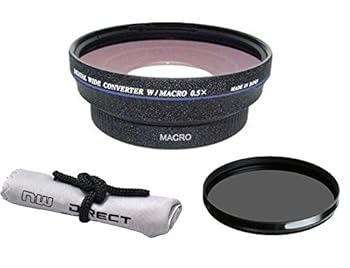 【中古】Sony 20粍 f/2.8 Alpha Eマウント 固定ディスク 高細細しい 0.5X 広角水晶体 マクロ命令 + 67粍 円偏光ろ波器 + Nw Direct マイクロファイバークリーニングクロ