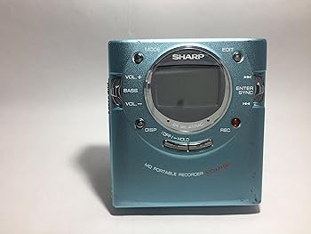 【中古】SHARP　シャープ　MD-MT66-A　ポータブルMDレコーダー　ブルー