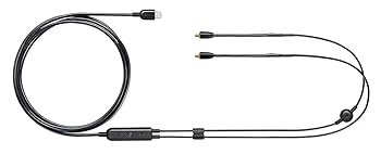 【中古】SHURE SE続きもの用 リモート\u0026マイクロホン内蔵 Lightning相応う有線テレビ / MMCX繋ぎ積み上げる 国内置き目品 RMCE-LTG