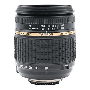 【中古】TAMRON AF18-250粍 F/3.5-6.3 Di II LD Aspherical IF Macro デジタル専用 AF原動機内蔵ニコン用 A18NII
