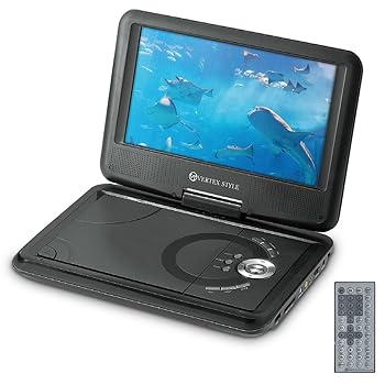 【中古】VERTEX ヴァーテックス ポータブルDVDプレーヤー ブラック PDVD-V092BK