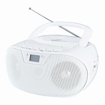 【中古】WINTECHパウダーコンパクトCDラジオ受信機FM広広とした周波数帯域相応う 白いこと KC-131W TV・オーディオ・カメラ-その他