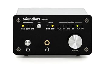 【中古】Soundfort DS-200: ハイパフォーマンスUSB DAC32bit/192kHz, DSD5.6MHz対応/多彩なデジタル入出力 ヘッドフォンアンプ搭載
