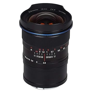 【中古】Laowa 12mm f/2.8 ゼロ-Dレンズ、超広角ビュー、0.2倍マクロパワー、Canon RF用 ブラック