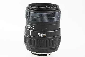【中古】【39shop】シグマ★55-200mm F4-5.6 DC デジタル専用 ニコン用 D40/x、D60、D5000、D3000ではAF使用不可（非常に良い）｜ドリエム店