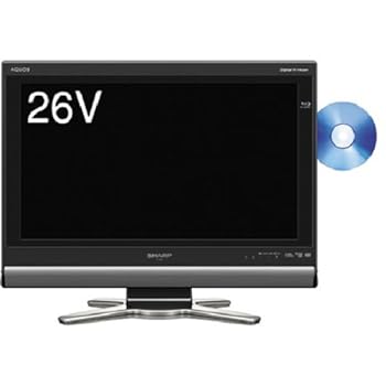 【中古】【39shop】シャープ★26V型 液晶 テレビ AQUOS LC-26DX1-B ハイビジョン ブルーレイレコーダー内蔵 2008年モデル（良い）｜ドリエム店
