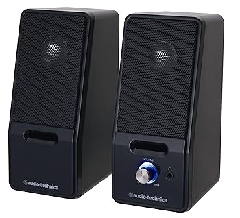 【中古】オーディオテクニカ アクティブスピーカー AT-SP121 BK