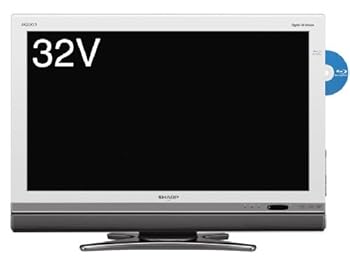 【中古】シャープ 32V型 液晶 テレビ AQUOS LC-32DX2-W ハイビジョン ブルーレイレコーダー内蔵 2009年モデル