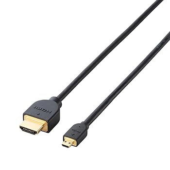 【中古】エレコム micro HDMI ケーブル 0.7m 4K × 2K対応 ブラック DH-HD14EU07BK