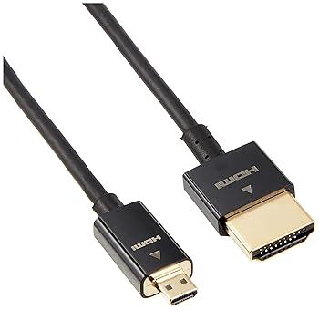 【中古】エレコム micro HDMI ケーブル 1.5m 4K × 2K対応 スーパースリム ブラック CAC-HD14SSU15BK