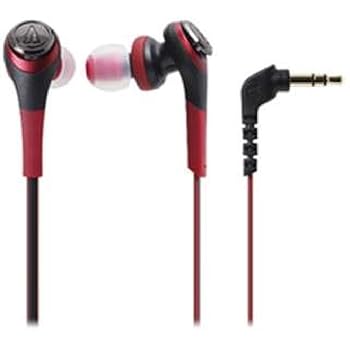 【中古】オーディオテクニカ SOLID BASS インナーイヤーヘッドホン レッド ATH-CKS550 RD