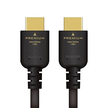 【中古】エレコム ハイスピード HDMI ケーブル 2m プレミアム 4K / 3D / オーディオリターン対応 ブラック CAC-HDPS14E20BK