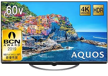 【中古】【39shop】シャープ★液晶 テレビ 4K Android TV 回転式スタンド 2018年モデル AQUOS 60V型 4T-C60AJ1(良い)|ドリエム店