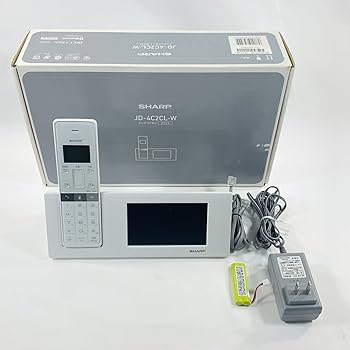 【中古】【39shop】シャープ★デジタルコードレス電話機 親機のみ 1.9GHz DECT準拠方式 ホワイト系 JD-4C2CL-W（非常に良い）｜ドリエム店
