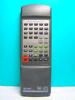 【中古】シャープ リモコン MD-XL10 RRMCG0081AWSA