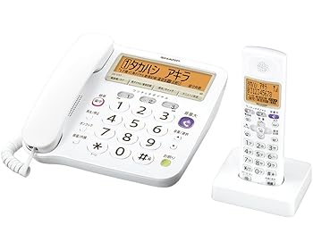 【中古】シャープ デジタルコードレス電話機 子機1台 1.9GHz DECT準拠方式 ホワイト系 JD-V37CL