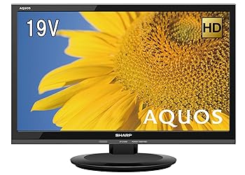 【中古】シャープ 液晶 テレビ ハイビジョン 外付HDD対応裏番組録画 AQUOS ブラック 19V型 2T-C19ADB
