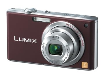 【中古】【39shop】パナソニック★デジタルカメラ LUMIX ルミックス ショコラブラウン DMC-FX33-T（良い）｜ドリエム店