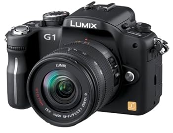 【中古】【39shop】パナソニック★デジタル一眼カメラ LUMIX ルミックス G1 レンズキット コンフォートブラック DMC-G1K-K(良い)|ドリエム店