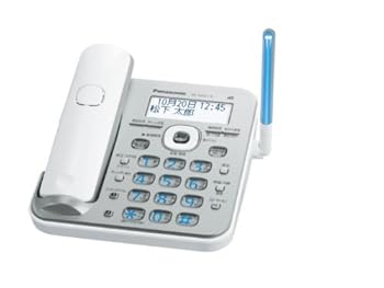 【中古】パナソニック RU・RU・RU デジタルコードレス電話 親機のみ 1.9GHz DECT判定基準遣りかた しろがね色 VE-GD51D-S
